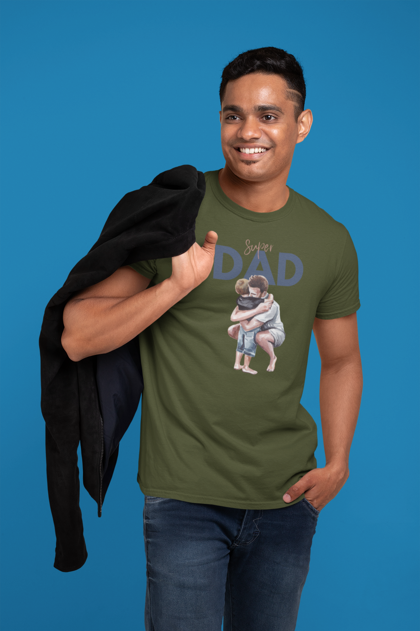 Super Dad Vibes: Premium Cotton Tee for the Ultimate Father